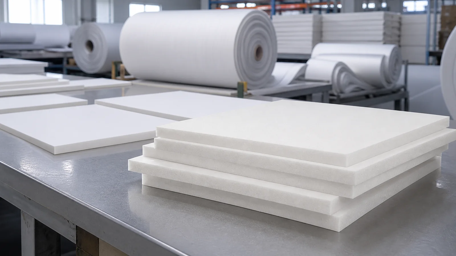 C White EVA Foam Slab Lightweight Cushion Material and Lamination Composite Application Diagram