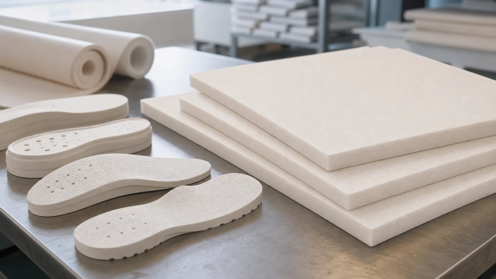 Soft Material for Shoes EVA Foam Sheet Insole Midsole Application Diagram