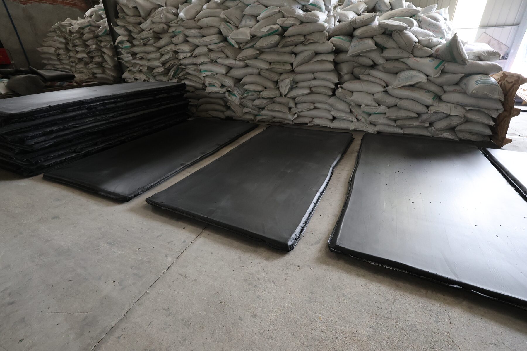 Black EVA Foam Slab Stacking Reference