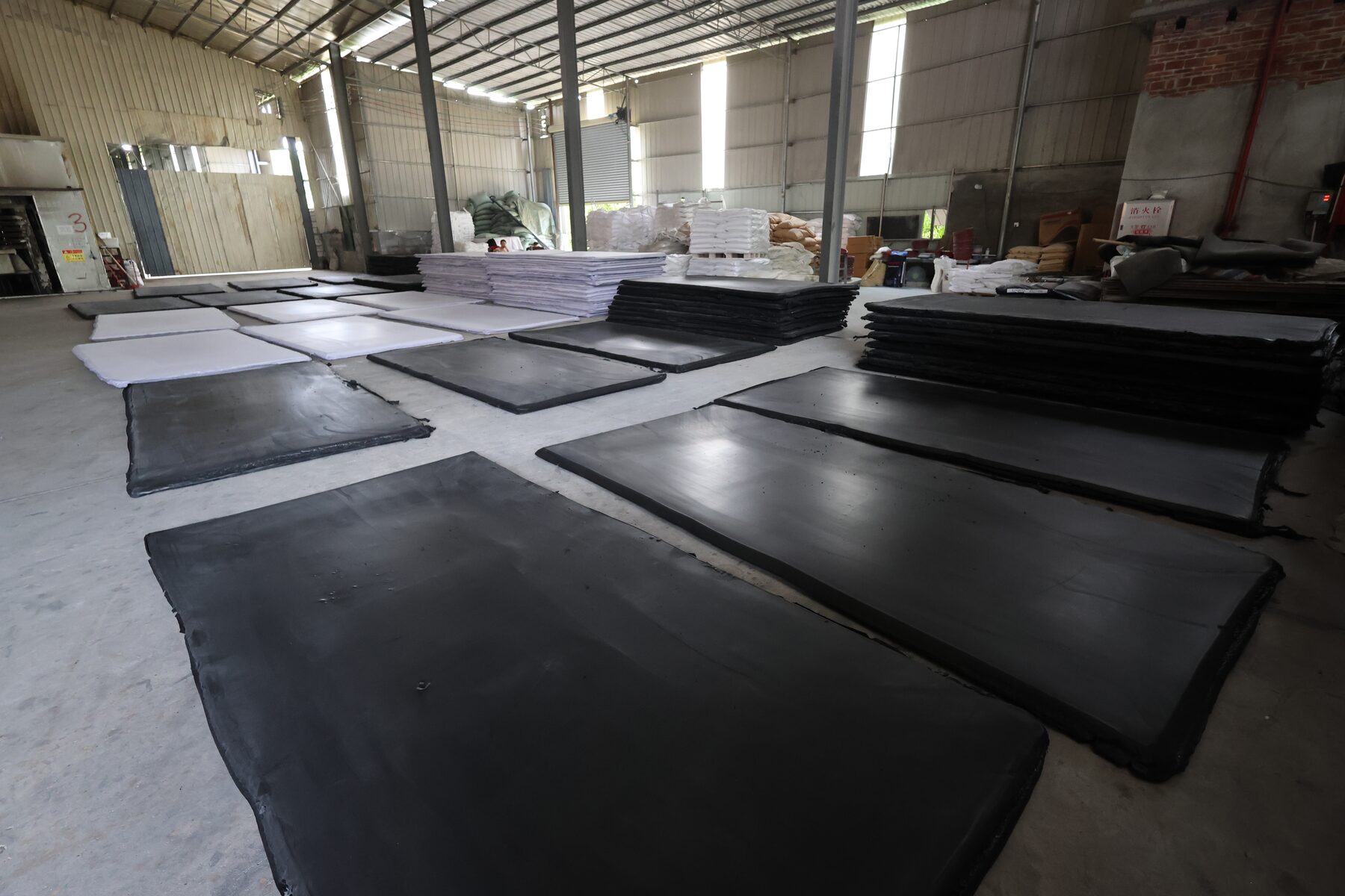 Black EVA Foam Slab Thickness Reference